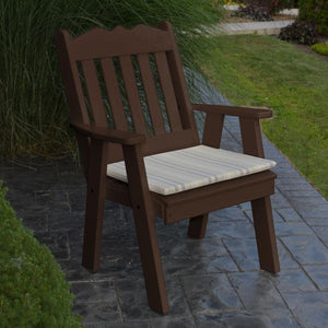 A & L Furniture Recycled Plastic Poly Royal English Chair Outdoor Chairs Aruba Blue