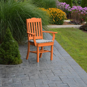 A & L Furniture Royal Dining Chair w/ Arms Outdoor Chairs Aruba Blue