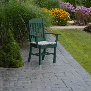 A & L Furniture Royal Dining Chair w/ Arms Outdoor Chairs Aruba Blue