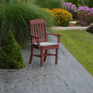 A & L Furniture Royal Dining Chair w/ Arms Outdoor Chairs Aruba Blue