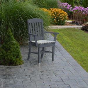 A & L Furniture Royal Dining Chair w/ Arms Outdoor Chairs Aruba Blue