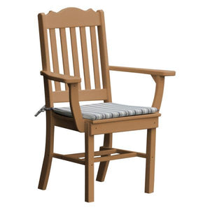 A & L Furniture Royal Dining Chair w/ Arms Outdoor Chairs Cedar