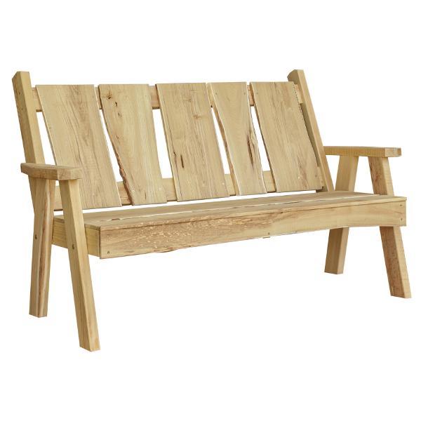 A &amp; L Furniture Timberland Garden Bench Garden Benches 5ft / Unfinished