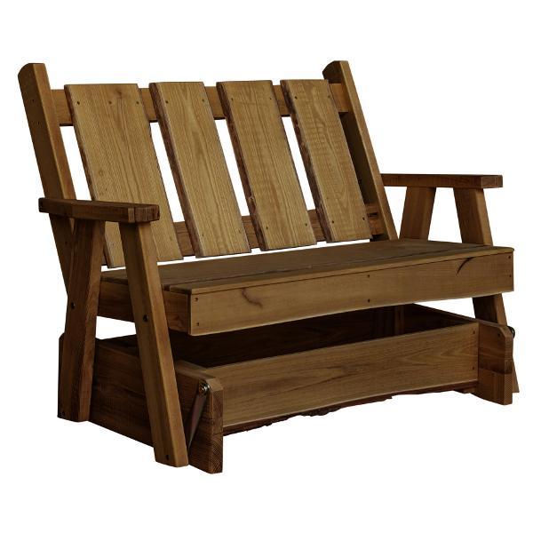 A &amp; L Furniture Timberland Glider Bench Glider Chair 4ft / Mushroom