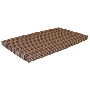 A & L Furniture VersaLoft Bed Cushion 4" Thick Cushions & Pillows Twin / Maroon Stripe