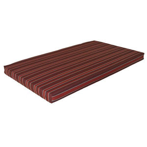 A & L Furniture VersaLoft Bed Cushion 4" Thick Cushions & Pillows Twin / Red Stripe