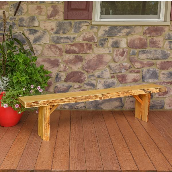 A &amp; L Furniture Wildwood Bench Garden Benches 6ft / Natural