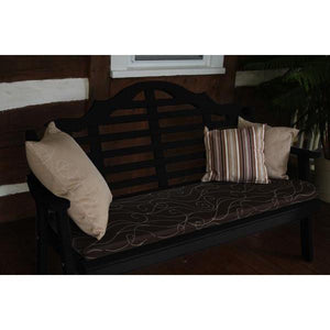 A & L Furniture Yellow Pine Marlboro Garden Bench Garden Benches 4ft / Unfinished