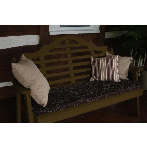 A &amp; L Furniture Yellow Pine Marlboro Garden Bench Garden Benches 4ft / Unfinished