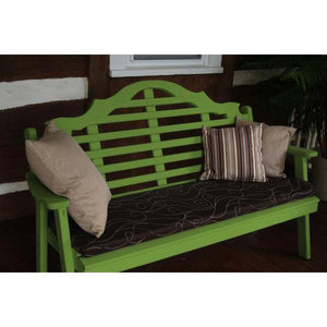 A & L Furniture Yellow Pine Marlboro Garden Bench Garden Benches 4ft / Unfinished