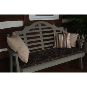 A & L Furniture Yellow Pine Marlboro Garden Bench Garden Benches 4ft / Unfinished