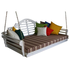 A & L Furniture Yellow Pine Marlboro Swing Bed Swing Beds 4ft / Unfinished / No