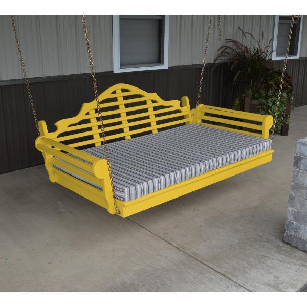 A &amp; L Furniture Yellow Pine Marlboro Swing Bed Swing Beds 4ft / Unfinished / No
