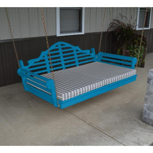 A & L Furniture Yellow Pine Marlboro Swing Bed Swing Beds 4ft / Unfinished / No