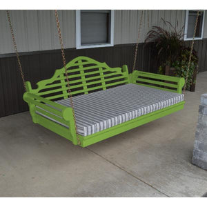 A & L Furniture Yellow Pine Marlboro Swing Bed Swing Beds 4ft / Unfinished / No