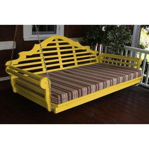 A & L Furniture Yellow Pine Marlboro Swing Bed Swing Beds 4ft / Unfinished / No