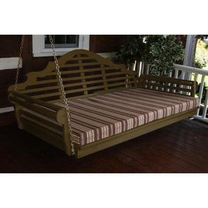 A & L Furniture Yellow Pine Marlboro Swing Bed Swing Beds 4ft / Unfinished / No