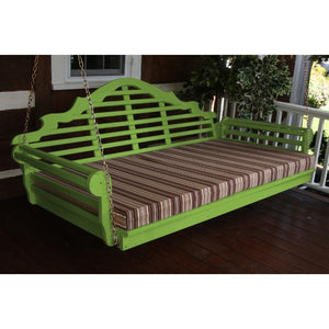 A & L Furniture Yellow Pine Marlboro Swing Bed Swing Beds 4ft / Unfinished / No
