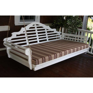 A & L Furniture Yellow Pine Marlboro Swing Bed Swing Beds 4ft / Unfinished / No