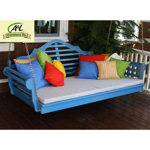A & L Furniture Yellow Pine Marlboro Swing Bed Swing Beds 4ft / Unfinished / No