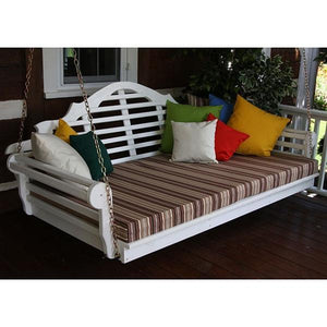 A & L Furniture Yellow Pine Marlboro Swing Bed Swing Beds 4ft / Unfinished / No