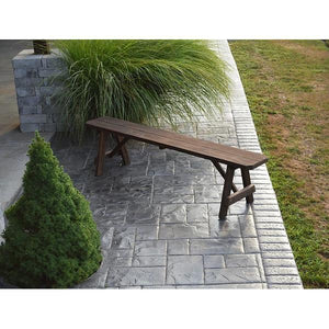 A & L Furniture Yellow Pine Traditional Bench – Size 5ft, 6ft, 8ft Picnic Bench 5ft / Unfinished