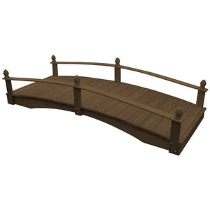 Acorn Garden Bridge Garden Bridge 3' x 8' / Walnut Stain