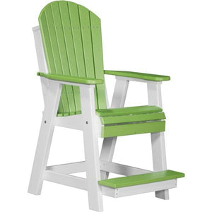 Adirondack Balcony Chair Adirondack Chair Lime Green & White