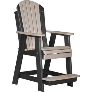 Adirondack Balcony Chair Adirondack Chair Weatherwood & Black