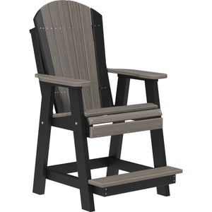 Adirondack Balcony Chair Adirondack Chair Coastal Gray & Black