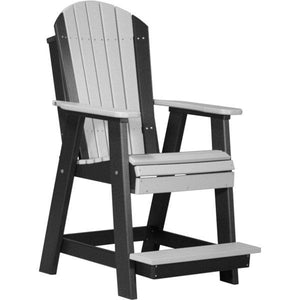 Adirondack Balcony Chair Adirondack Chair Dove Gray & Black