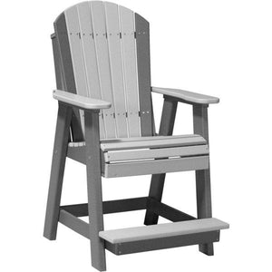 Adirondack Balcony Chair Adirondack Chair Dove Gray & Slate