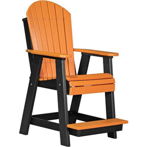 Adirondack Balcony Chair Adirondack Chair Tangerine & Black
