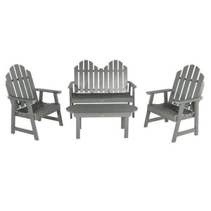 Adirondack Classic Westport Garden Conversation Set Conversation Set Coastal Teak
