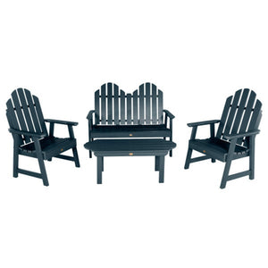 Adirondack Classic Westport Garden Conversation Set Conversation Set Federal Blue