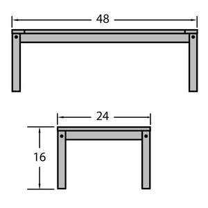 Adirondack/Deep Seating Outdoor Conversation Table Outdoor Table
