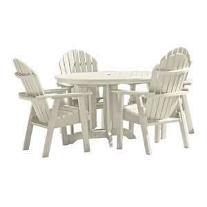 Adirondack Hamilton 5pc Round Dining Set Dining Set Whitewash