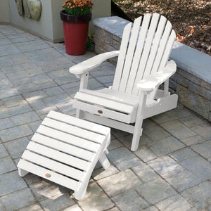 Adirondack Hamilton Folding & Reclining Chair with Folding Ottoman Outdoor Chair