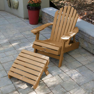 Adirondack Hamilton Folding & Reclining Chair with Folding Ottoman Outdoor Chair