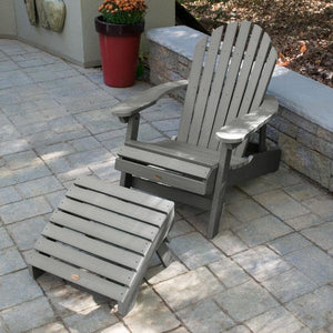 Adirondack Hamilton Folding & Reclining Chair with Folding Ottoman Outdoor Chair