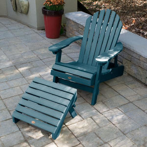 Adirondack Hamilton Folding & Reclining Chair with Folding Ottoman Outdoor Chair