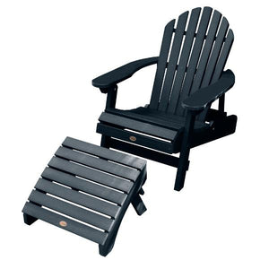 Adirondack Hamilton Folding & Reclining Chair with Folding Ottoman Outdoor Chair