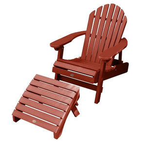 Adirondack Hamilton Folding & Reclining Chair with Folding Ottoman Outdoor Chair
