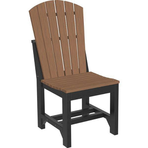 Adirondack Side Chair Side Chair Dining Height / Antique Mahogany & Black