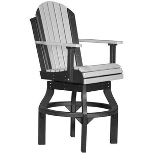 Adirondack Swivel Chair Swivel Chair Bar Height / Dove Gray & Black