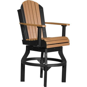 Adirondack Swivel Chair Swivel Chair Bar Height / Cedar & Black