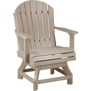 Adirondack Swivel Chair Swivel Chair Dining Height / Weatherwood