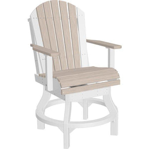 Adirondack Swivel Chair Swivel Chair Counter Height / Birch & White