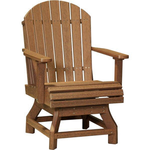 Adirondack Swivel Chair Swivel Chair Dining Height / Antique Mahogany