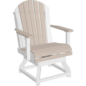 Adirondack Swivel Chair Swivel Chair Dining Height / Birch & White